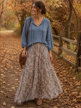 Devoted Textured Boho Blouse | Size XS (Oversized Fit) | PTP 22”